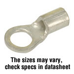 Ring Tongue Terminal 10-12 AWG 19.43mm 9.53mm Tin Loose Piece