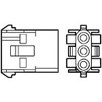 Connector Housing Receptacle 5 Position 6.35mm Straight Loose