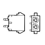 Connector Power Header 4 Position 6.35mm Solder Straight Through Hole 4 Terminal