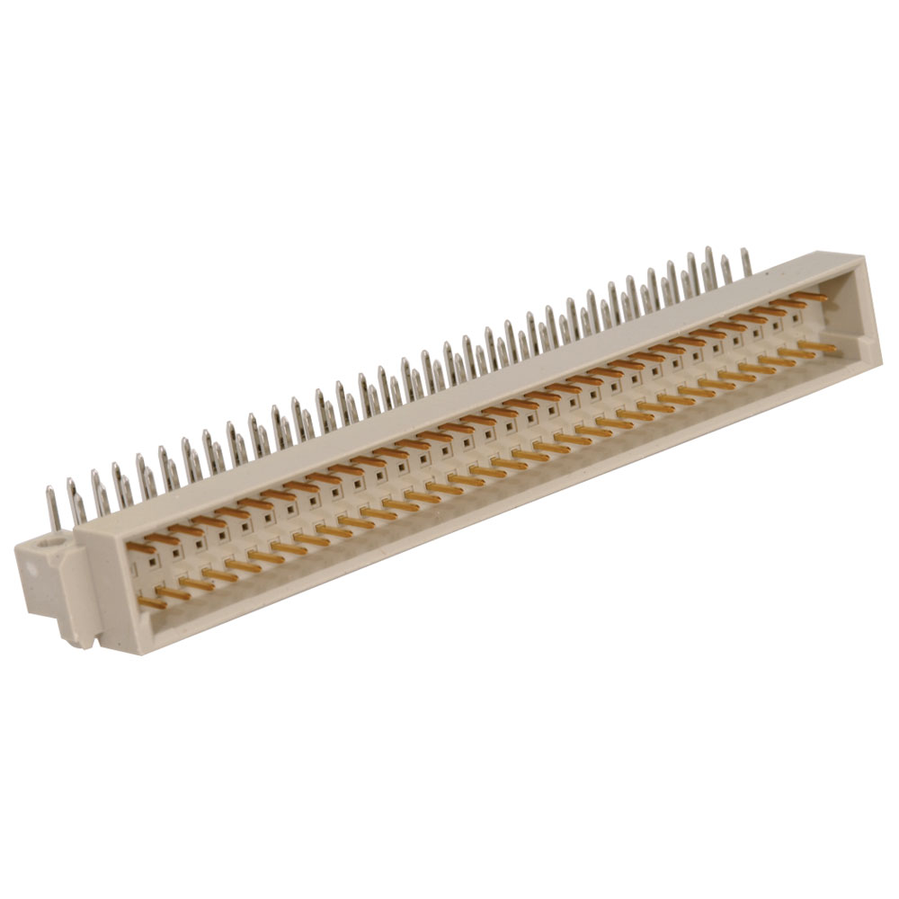 Connector DIN 41612 Pl 64 Position 2.54mm Solder Right Angle Through Hole