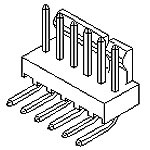 Connector Wire to Board Header 12 Position 2.54 mm Solder Right Angle Thru-Hole KK&reg;
