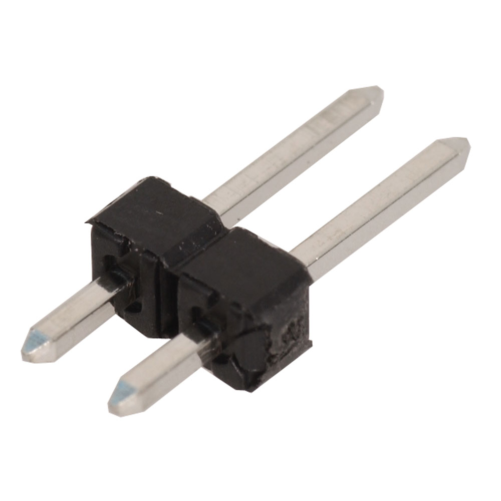 Connector Unshrouded Header HDR 2 Position 2.54mm Solder Straight Through Hole