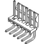 Connector Board to Board Header 2 Position 3.96mm Solder Right Angle Through Hole Bag