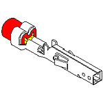 Connector Contact Receptacle 1 Position Crimp Straight Cable Mount Reel