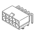 Connector Wire to Board Header 4 Position 4.2mm Solder Right Angle Thru-Hole Bag