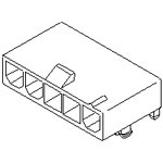 Connector Wire to Board Header 3 Position 4.2mm Solder Right Angle Thru-Hole Tray