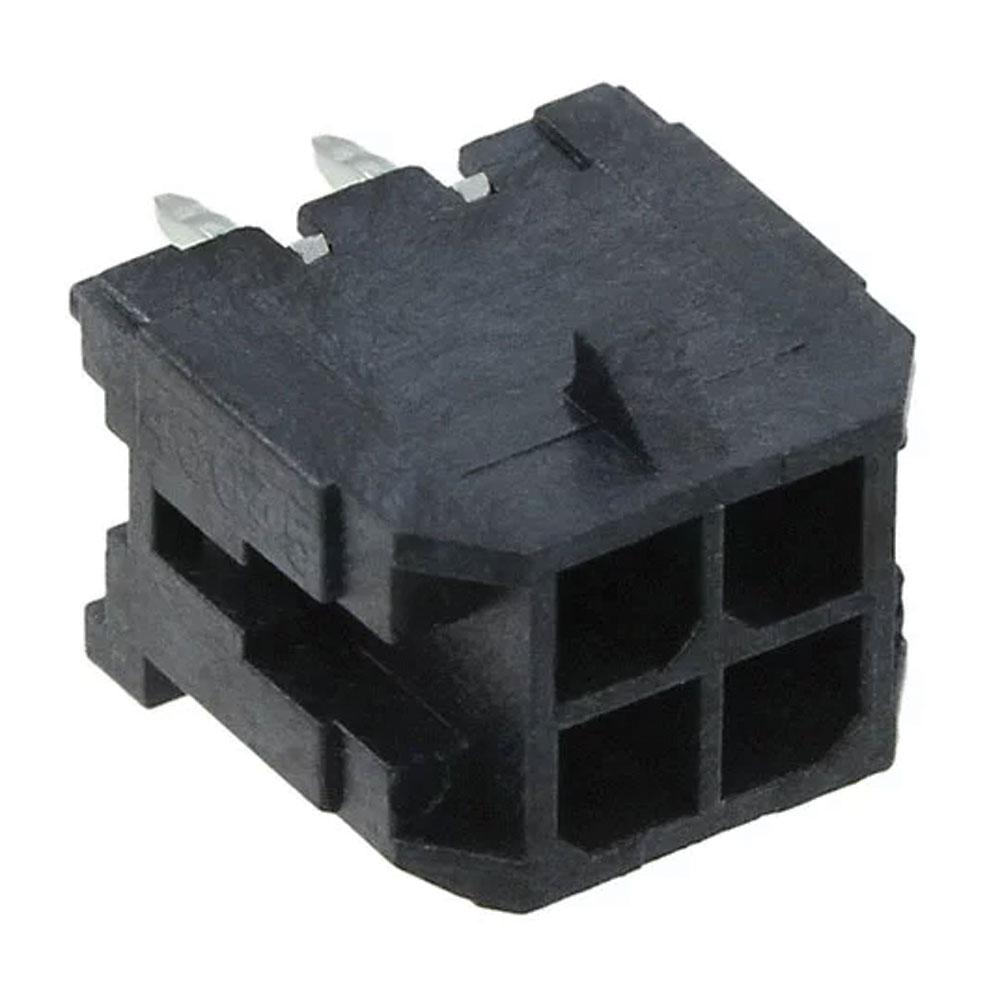 Connector Wire to Board Header 4 Position 3mm Solder Straight Thru-Hole Tray