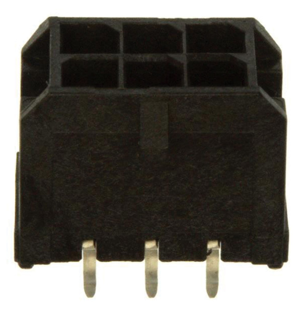 Connector Wire to Board Header 6 Position 3mm Pitch Solder Straight Thru-Hole Tray