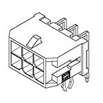 Connector Wire to Board Header 10 Position 3mm Solder Right Angle Thru-Hole Tray