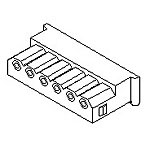 Connector Housing Female 2 Position 2.5 mm Crimp Straight Cable Mount SPOX&trade;