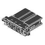 Connector Housing Receptacle 3 Position 5.08 mm Crimp Straight Cable Mount