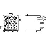 Connector Header 9 Position 4.14mm Solder Straight Thru-Hole 9 Terminal 1 Port