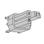 Connector Accessories Plug Coding Key Nut Brown