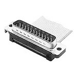 Connector D-Subminiature PIN 50 Position 2.76 mm IDT Right Angle Cable Mount 50 Terminal 1 Port