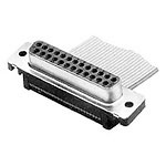 Connector D-Subminiature Socket 9 Position 2.77 mm IDT Right Angle Cable Mount 9 Terminal 1 Port