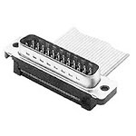 Connector D-Subminiature HDF Plug 9 Position 2.76 mm IDT Right Angle Cable Mount 9 Terminal 1 Port