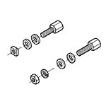 @FEMALE SCREWLOCK KIT,BULK PKG(20)