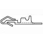 Connector Contact Receptacle 1 Position Crimp Straight Cable Mount Strip