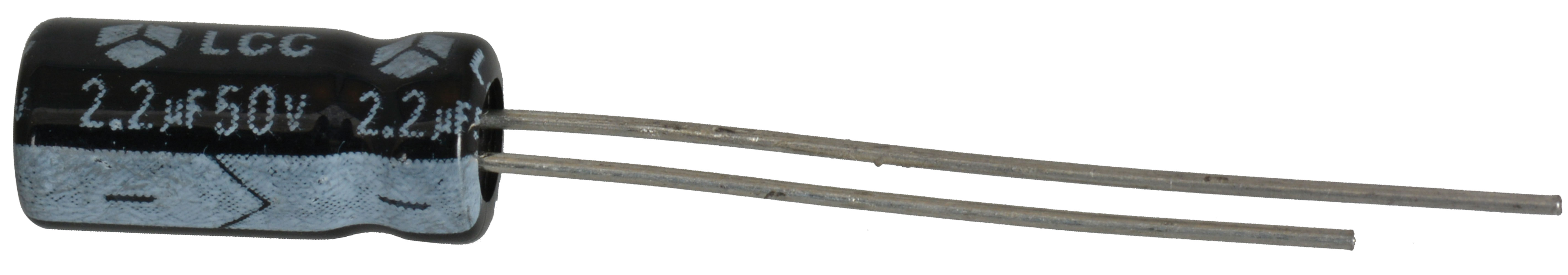 2.2 uF 50 Volt Radial Capacitor