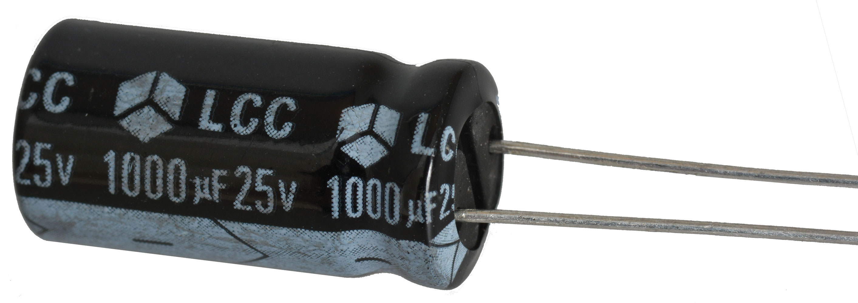 1000 uF 25 Volt Radial Electrolytic Capacitor