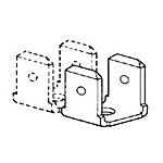 Quick Disconnect Terminal M/M 9.91mm 8.89mm Tin Loose Piece