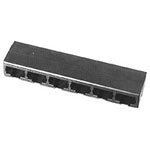 Connector RJ-45 Female 16 Position 2.54 mm Solder Right Angle Thru-Hole 16 Terminal 2 Port Cat 4