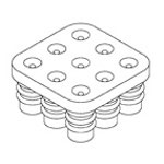 Connector Accessories Seal Protector Plug 9 Position Blue